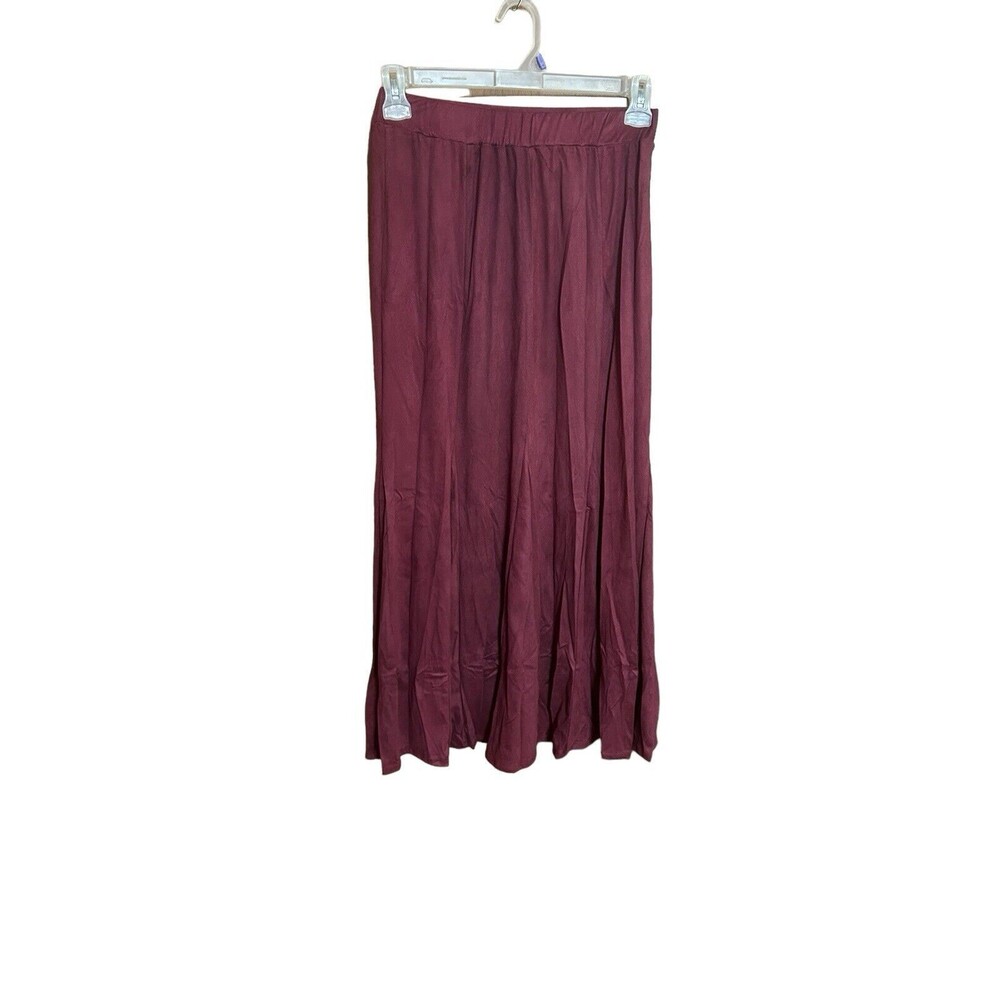 Collections Etc Faux Suede Godet Skirt Small